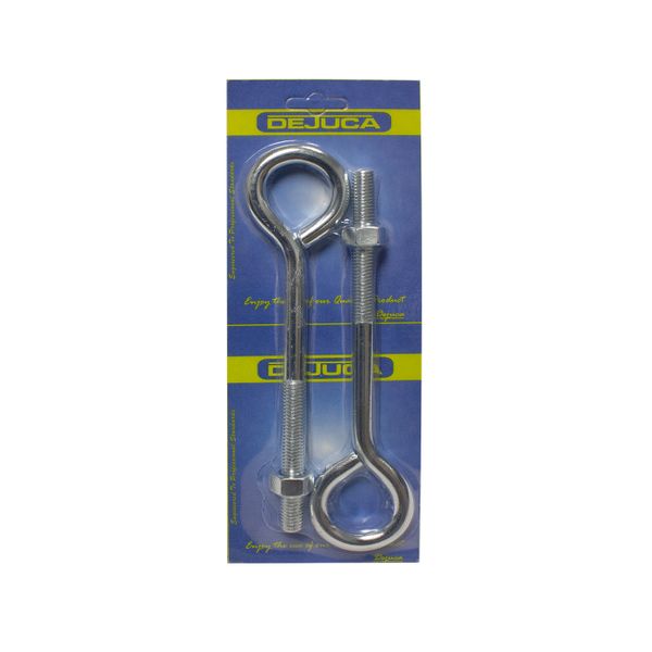 Dejuca - Eye Bolt with Nut - 12mm X 150mm - 2/pkt - 8 Pack