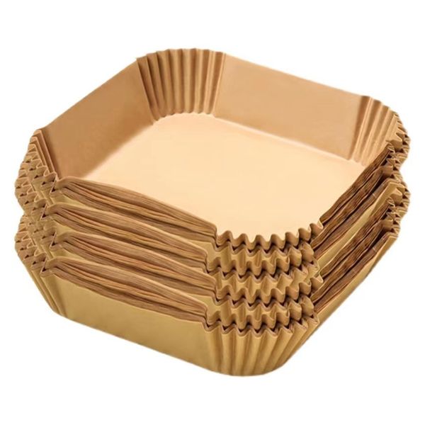 300 Pcs Air Fryer Paper Liners Square Parchment Paper Disposable Non-Stick