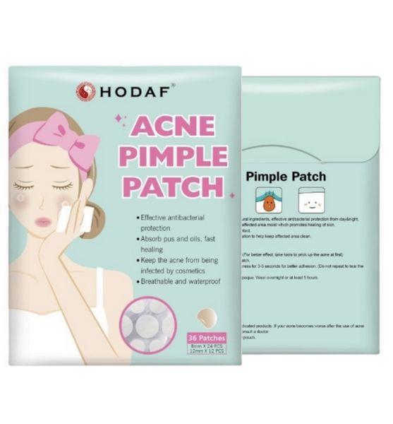 HODAF Acne Pimple Patch - Overnight Korean Skin Care- Clear - 36 Patches
