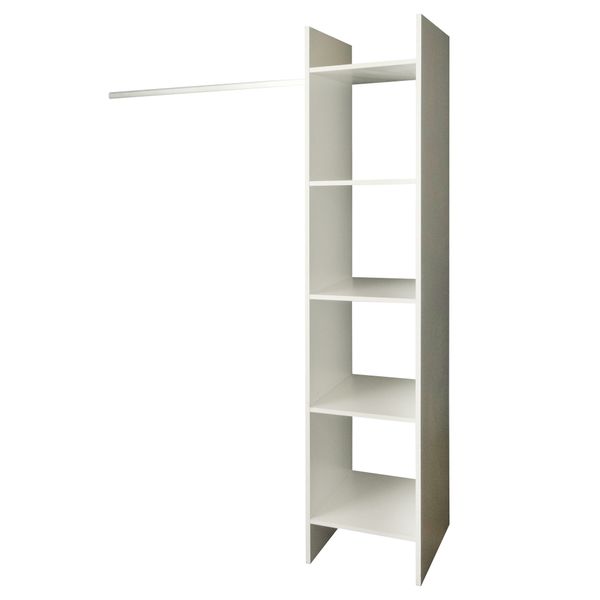 Denver SpaceCo - Basic Open Shelf Wardrobe - White