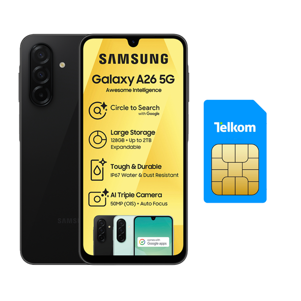 Samsung A26 5G 128gb DS + 9 Months Data 12.5GB ANYTIME + 12.5GB NIGHT OWL