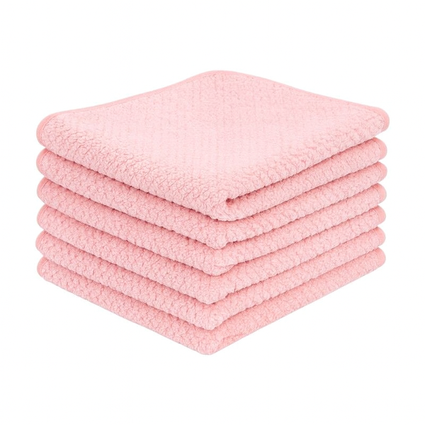 5-Pack Microfibre Dishwashing Cloths - 40x60cm - Pink