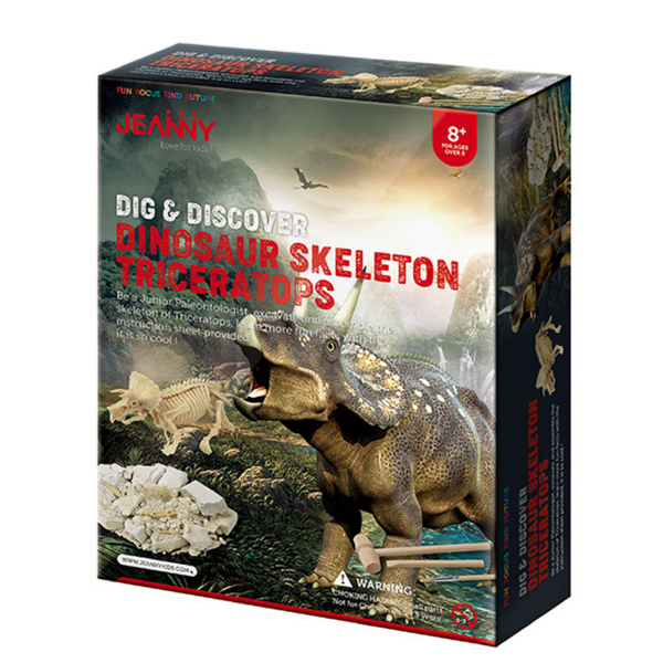 Dig &amp; Discover Dinosaur Skeleton Triceratops