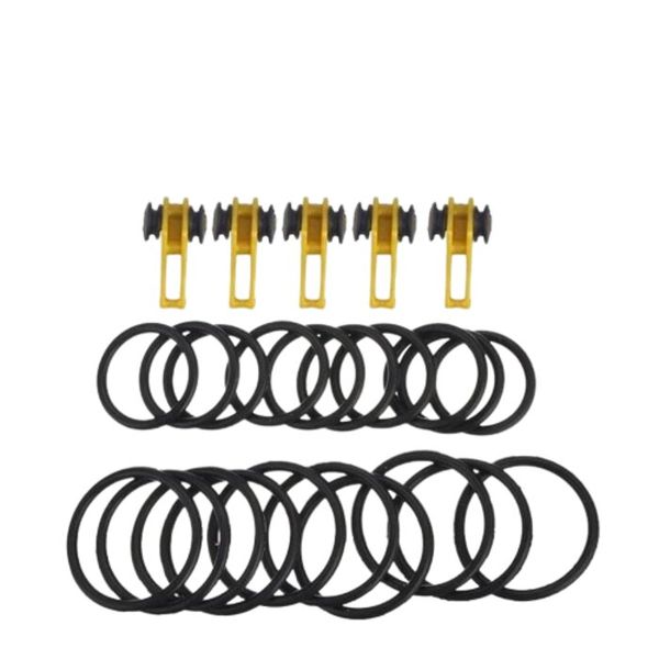 5 Piece Fishing Hook Keeper for Fishing Rod with Rubber Rings