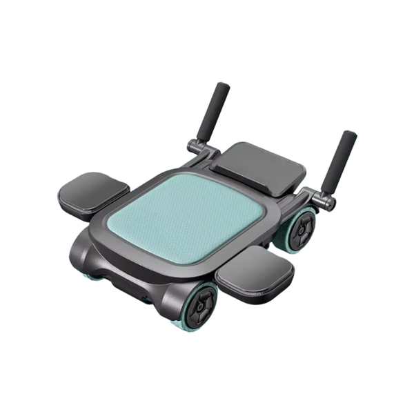 4-Wheel Ab Roller with Elbow Support - Auto Rebound Core Trainer