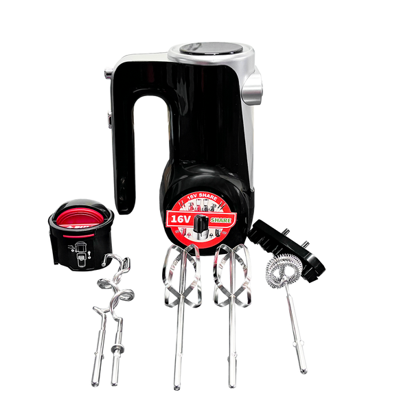 Decakila - 7 Speed Cordless Hand Mixer - Black - 16V - Unit only