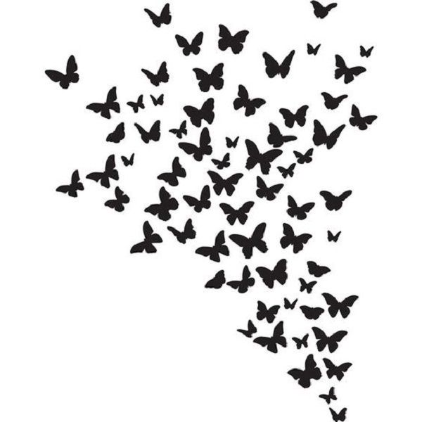 Flying Butterflies Vinyl Wall Decor