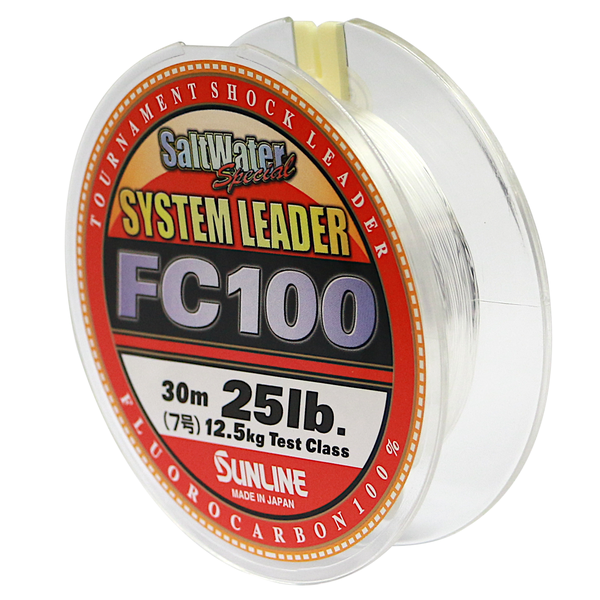 Sunline System Leader FC100 Fluorocarbon 30m (25Lb) (Clear)