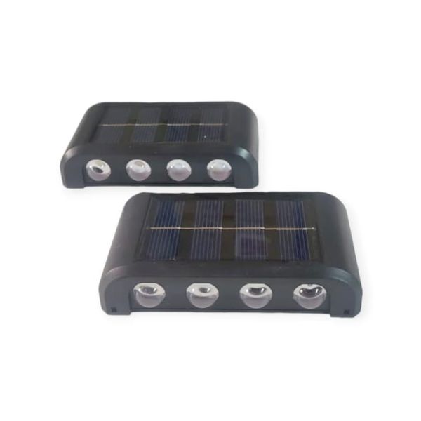 LED Solar Powered Up And Down LED Outdoor Wall Lights 8LED- SD