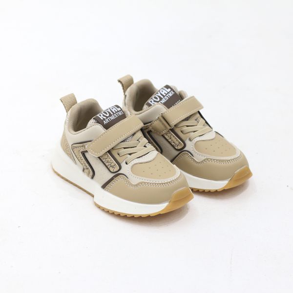 LaMara Paris Acro Girls Lace Up Possession Sneaker Beige