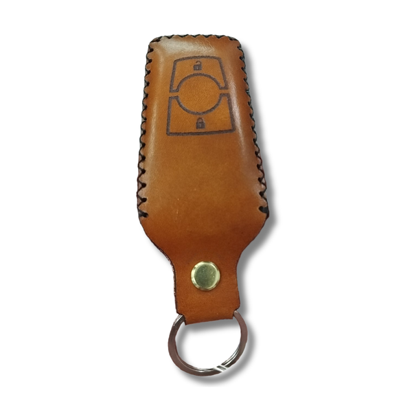 Ford Ranger Raptor Leather Keyholder - Tan Veg-Tanned, Handstitched