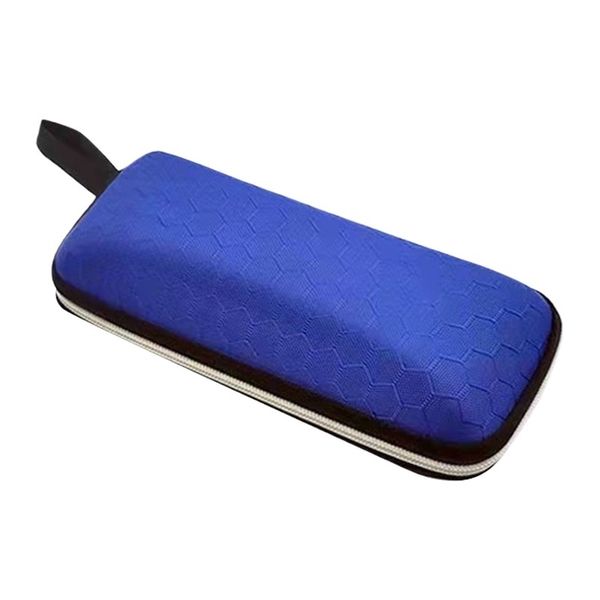 Black Honeycomb Glasses Case Zipper Storage Box Sunglasses Bag