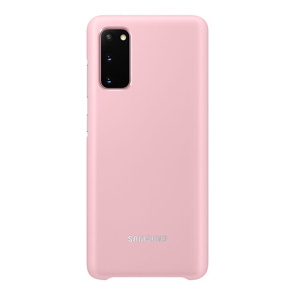 Samsung S20 Led Back Cover Pink
