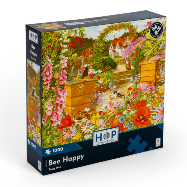 House of Puzzles - Bee Happy - 1000 Piece Jigsaw Puzzle