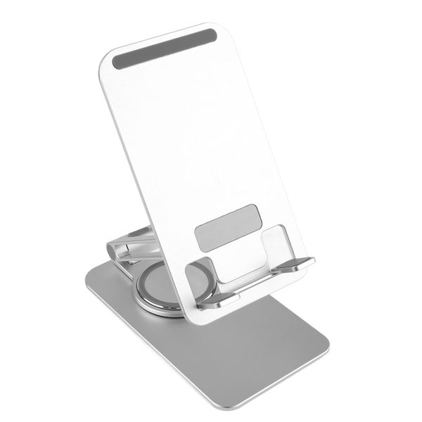 Folding Cell Phone Stand Aluminum Alloy Rotatable Desktop Phone Holder