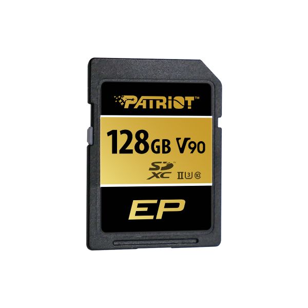 Patriot V90 128GB SDXC UHS-II U3 Class 10 SD Card