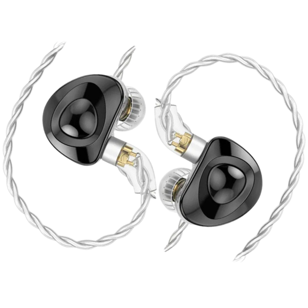 TRN MT4 - Double Dynamic Driver In-Ear Monitor with Case - Black