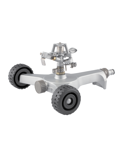 Neta Impulse Sprinkler on Metal Sled with Wheels