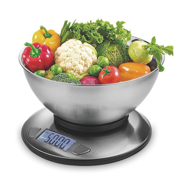 DSP 1g-5kg Digital Kitchen Scale with 2000ml Stainless Steel Bowl 7 Modes