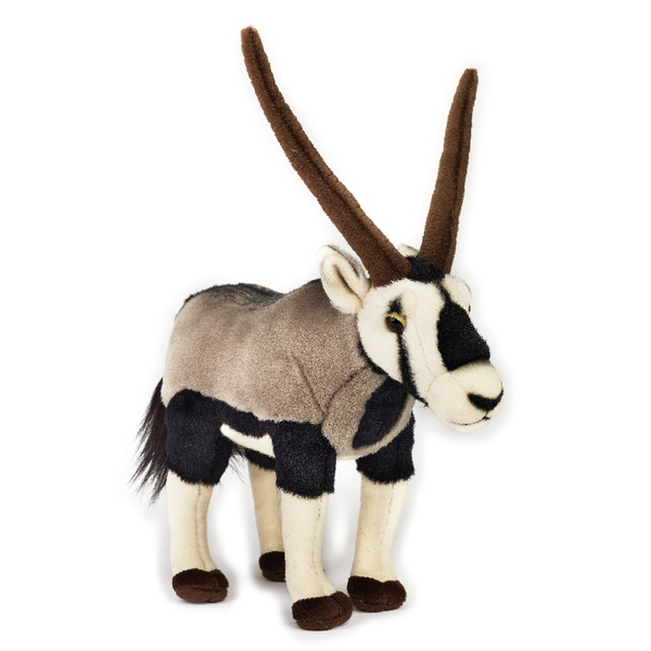 Oryx Plush Toy - Soft Realistic Wildlife Stuffed Animal (Gemsbok)