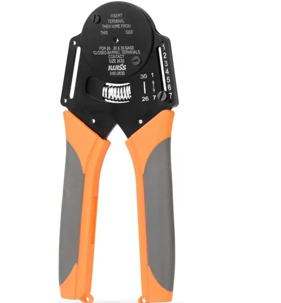 IWISS IWD-2630 Heavy Duty Closed Barrel Crimper 30-26 AWG