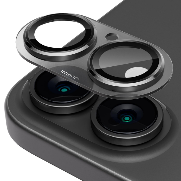 TechByte Premium Tempered Glass Camera Lens Protector for iPhone 16 (2024)