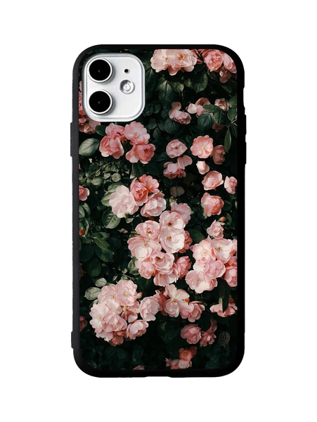 iCACY - Phone Case for iPhone 11 Pro - Black Rose