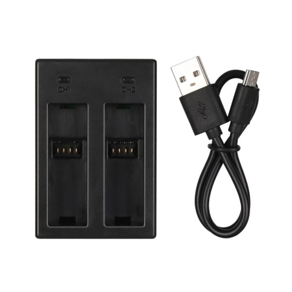 Action Mounts Dual Smart Battery Charger &amp; USB Cable for GoPro Hero 5/ 6/ 7