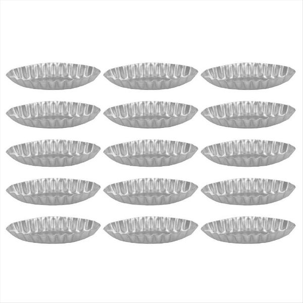 15 Pieces Fruit Cake Mould for Kitchen Dessert French Cheese Long Ribbed Ed