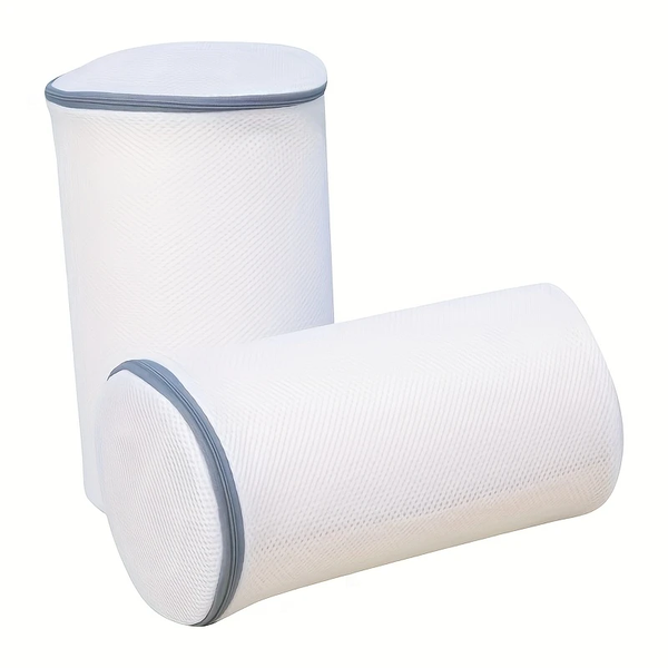 2-Piece Versatile Shoe Washing Bag - Durable Polyester Mesh Laundry Bag