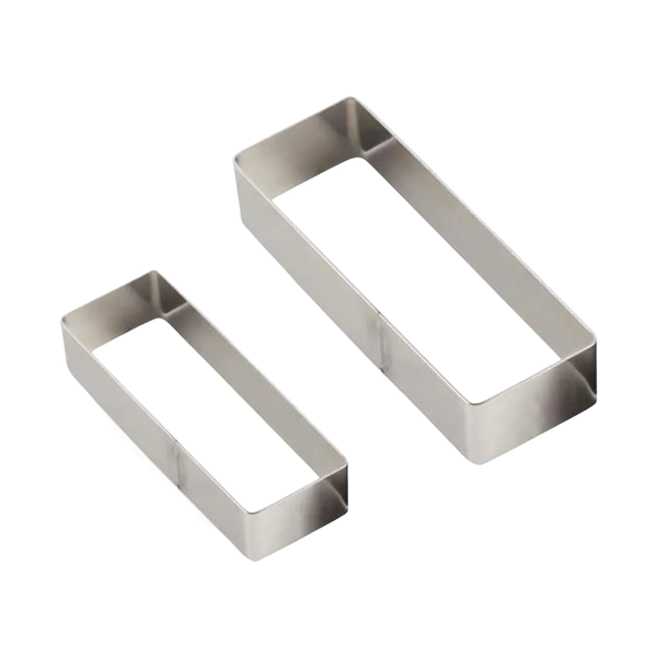 Set of 2 Stainless Steel Mousse Molds