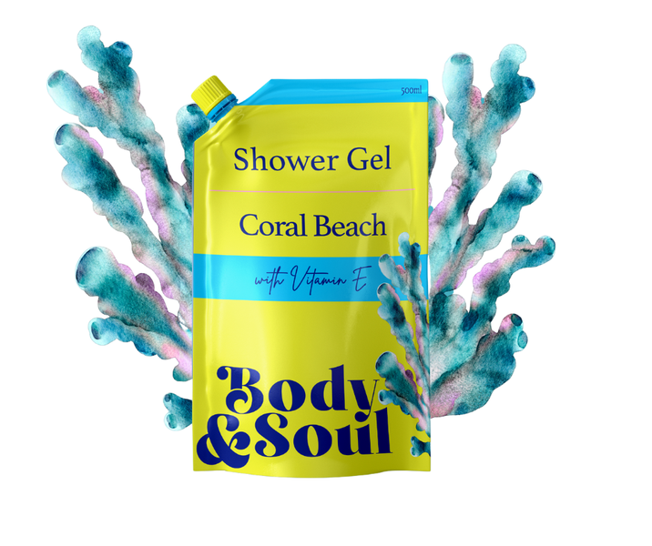Coral Beach Vitamin E Infused Shower Gel 500ml