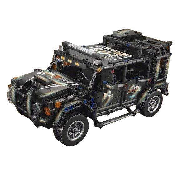909-Piece 1:14 Scale Black Off-Road Jeep Technic Mechanical Building Set