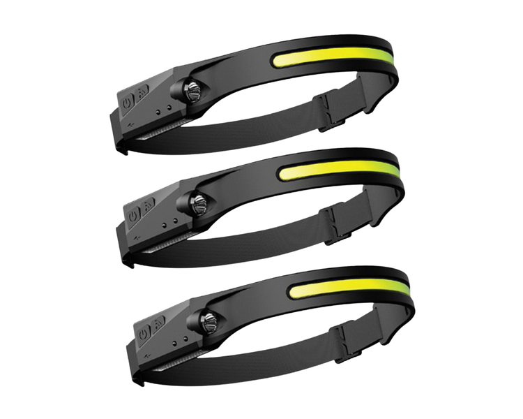 Recheargable USB Sensor Waterproof Headlamp Pack of 2