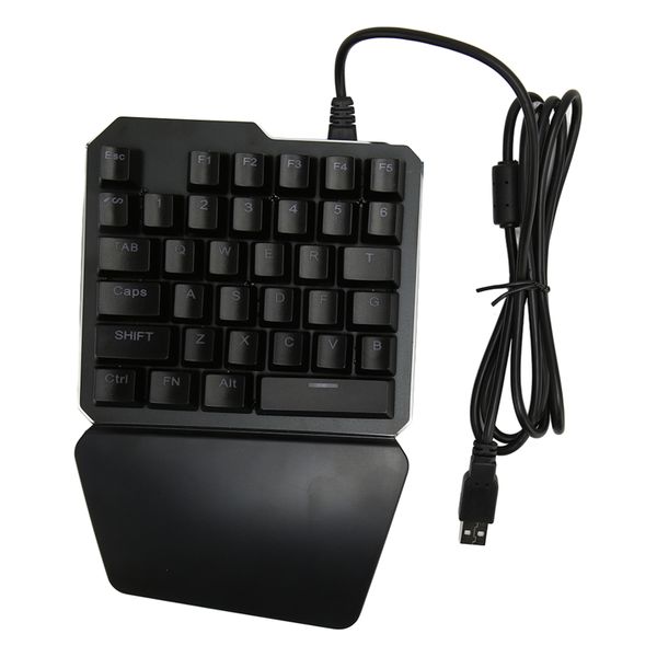 One Handed Keyboard Gaming Ergonomic 35 Key RGB Wired
