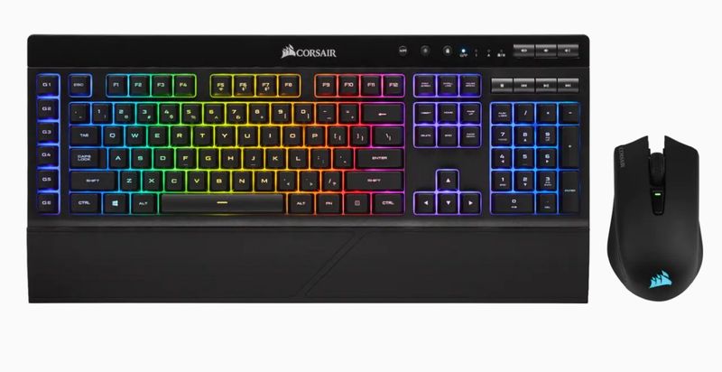 Corsair K57 RGB Wireless Gaming Keyboard &amp; RGB Wireless Gaming Mouse Bundle