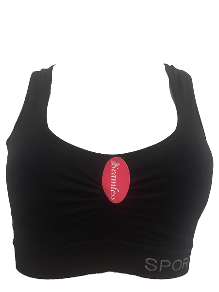 Seamless Sport Bra Black
