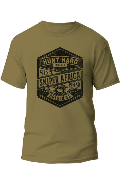 Sniper Africa Mens Fatigue Hunt Hard T-Shirt