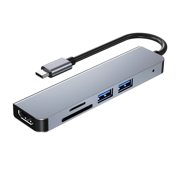 Multi-functional 5-in-1 USB-C Adapter Hub Docking Station -Type C Interface