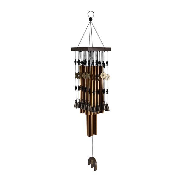Outdoor Indoor Metal Tube Wind Chime with Copper Bell 80cm