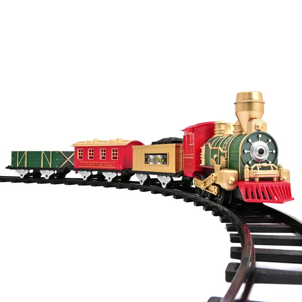 Train Set Toys- Electric Train Toy W/ Lights &amp; Sound, Locomotive, Cargo