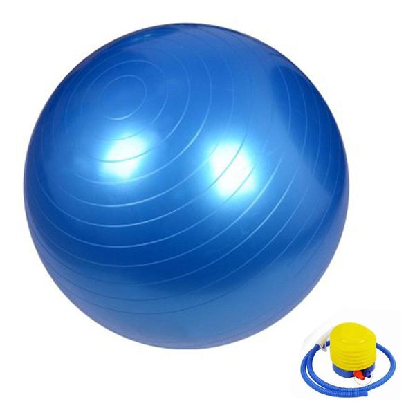 Gym Ball - Exercise Ball with Pump - Blue