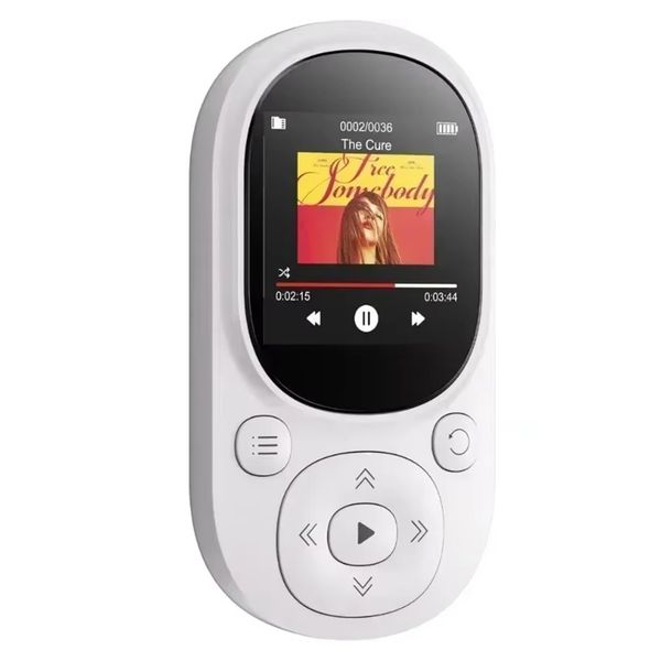 64GB Clip MP3 Player With Bluetooth 5.3, Lossless Sound, White