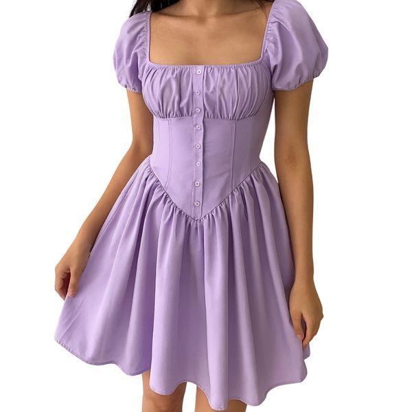 Missy Missi Ladies Babydoll Corset Mini Dress