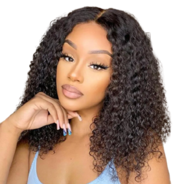 16 Brazilian Curly Hair Wig With 4x4 Closure.