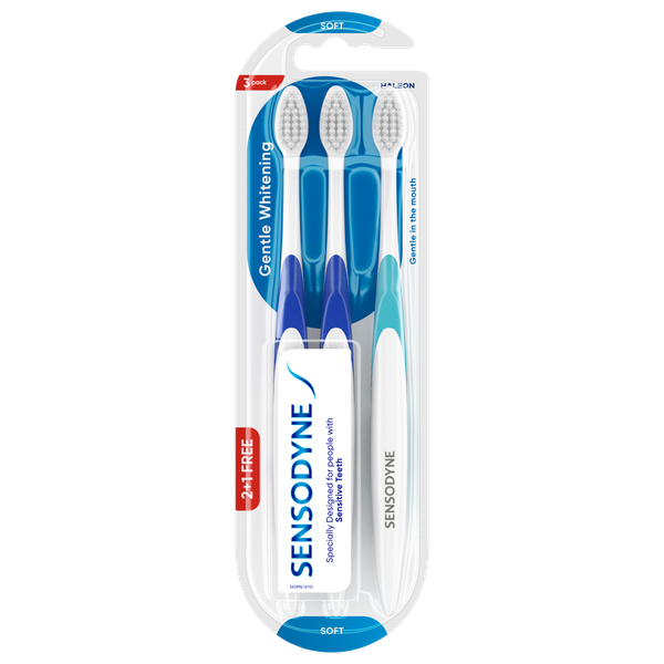 Sensodyne Toothbrush Gentle Whitening 2+1
