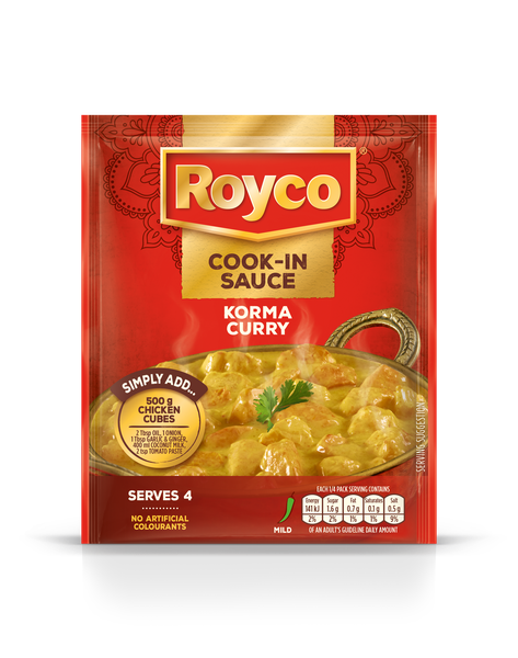 Royco Dry Cook-in-Sauce Chicken Korma Curry 20x41g