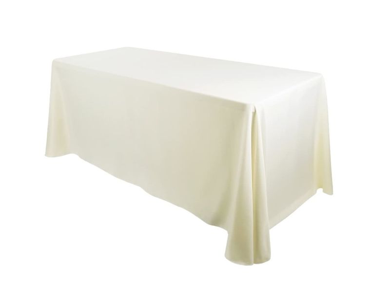 Polyester Rectangular Tablecloth - Ivory Linen
