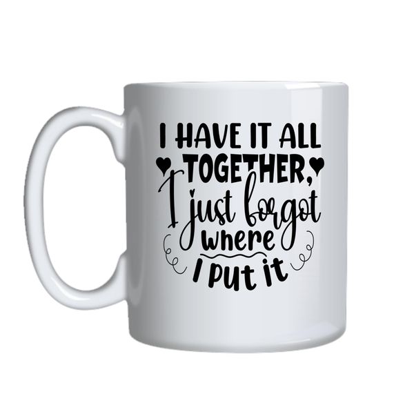 All Together Coffee Mugs for Him Her with Words Graphic Cups Present 050
