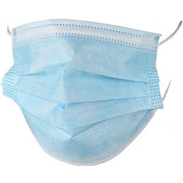 3-Ply Disposable Face Masks With Ear Loops - 200 Units